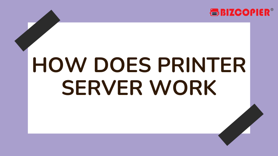 How Does a Printer Server Work Ricoh Color MFP/Photocopier Rent and Sale MFP/Photocopier