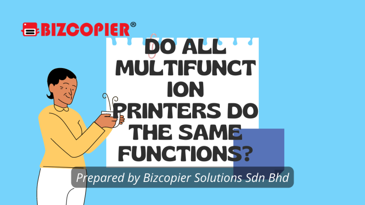 Do all multifunction printers do the same functions