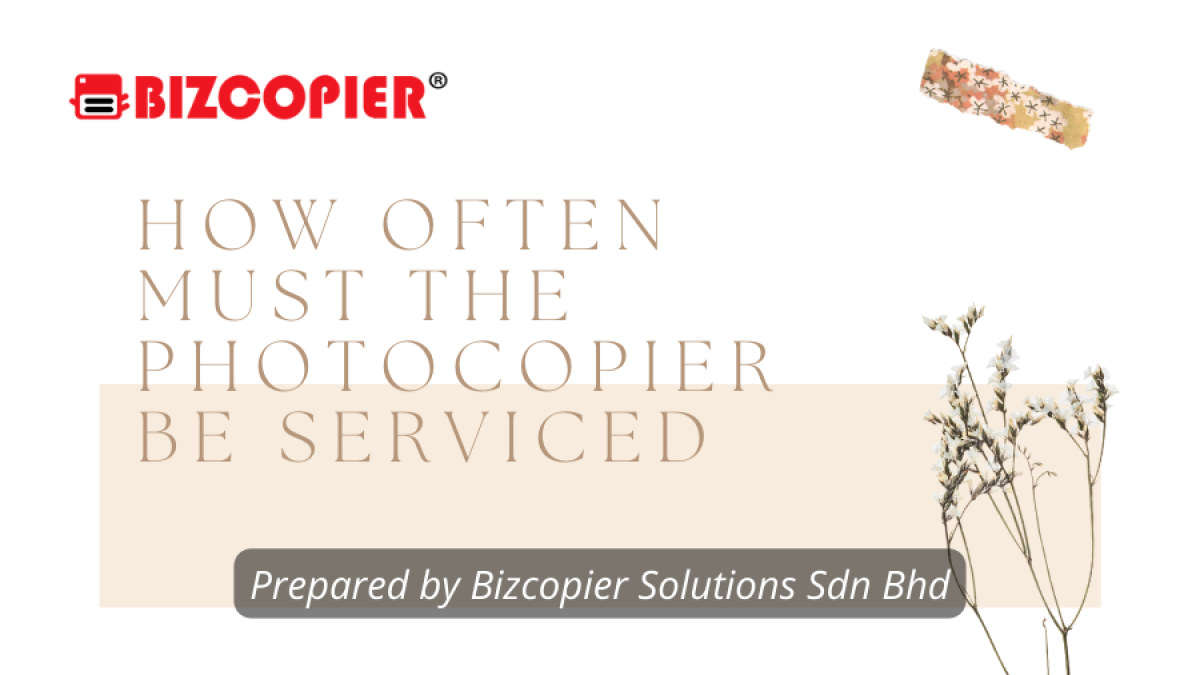 How Often Must The Photocopier Be Serviced