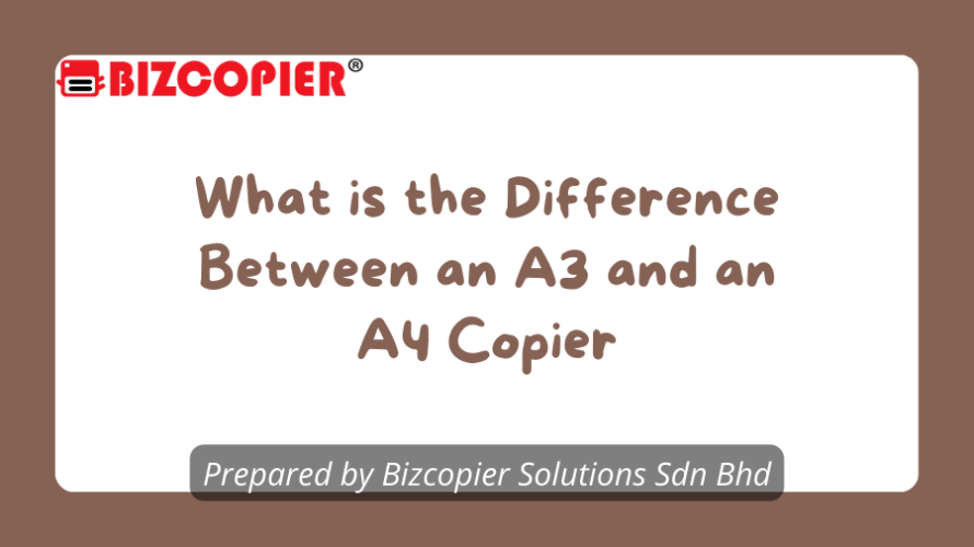 What is the Difference Between an A3 and an A4 Copier Ricoh Color MFP