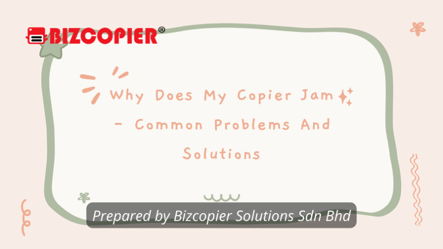 Why Does My Copier Jam Common Problems And Solutions Ricoh Color