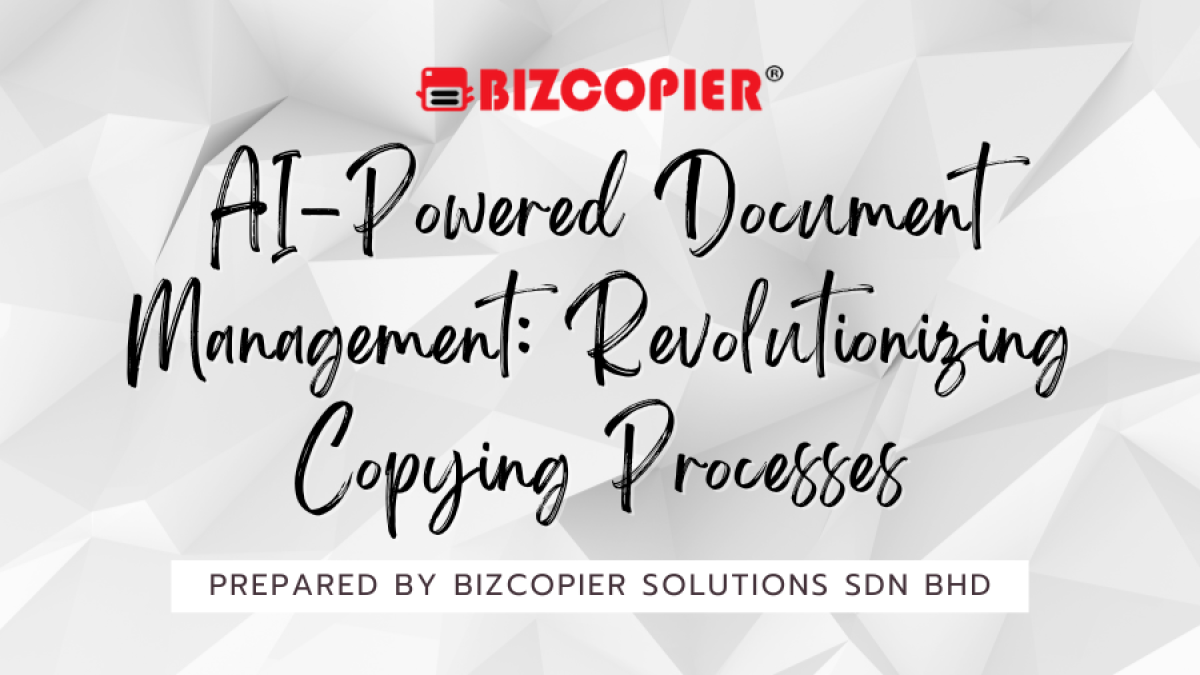 AI-Powered Document Management: Revolutionizing Copying Processes