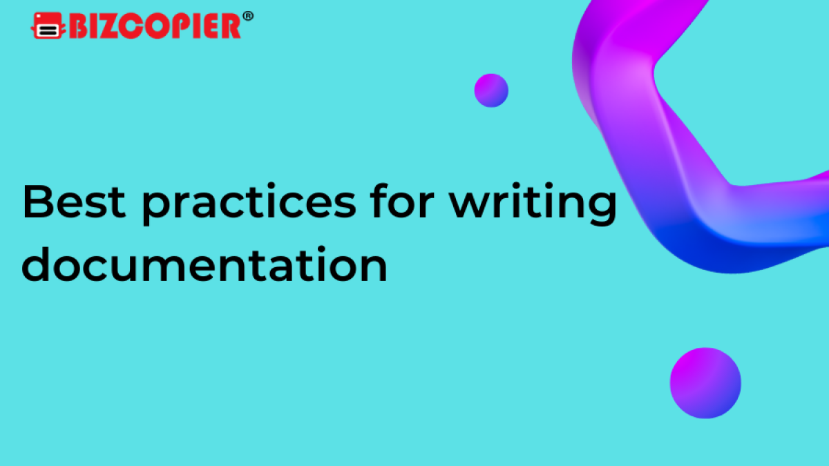 Best practices for writing documentation