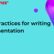 Best practices for writing documentation