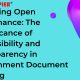 Fostering Open Governance: The Significance of Accessibility and Transparency in Government Document Sharing